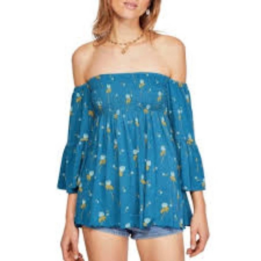 🦋 Free People Lana Off the Shoulder Tunic Top Medium